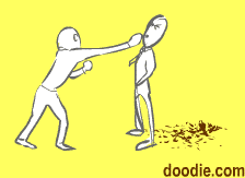 des arret et il fait le kaka
